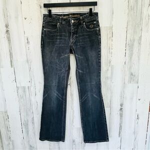 Harley-Davidson Women’s Size 4 30X31 Boot Cut Faded Black Denim Jeans
